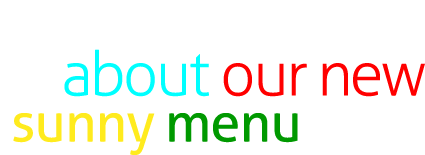Nursery food menu